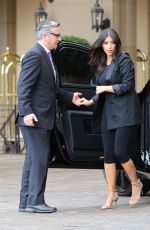 KIM KARDASHIAN Arrives at Khloe