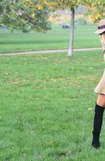 KIMBERLEY GARNE Walks Her Dog Out in Kensington Park