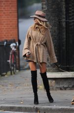 KIMBERLEY GARNE Walks Her Dog Out in Kensington Park