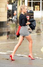 KIMBERLEY GARNER in Short Skirt Out and About in Chelsea