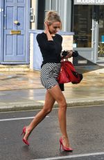 KIMBERLEY GARNER in Short Skirt Out and About in Chelsea