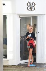 KIMBERLEY GARNER in Short Skirt Out and About in Chelsea