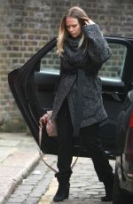 KIMBERLEY WALSH at a Recording Studio in London