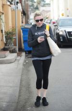 KIRSTEN DUNST in Spandex Out and About in Los Angeles