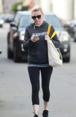 KIRSTEN DUNST in Spandex Out and About in Los Angeles