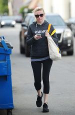 KIRSTEN DUNST in Spandex Out and About in Los Angeles