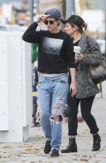 KRISTEN STEWART in Ripped Jeans Out and About in Los Angeles