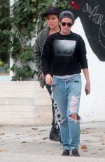 KRISTEN STEWART in Ripped Jeans Out and About in Los Angeles
