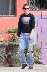 KRISTEN STEWART in Ripped Jeans Out and About in Los Angeles