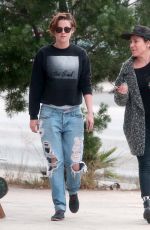KRISTEN STEWART in Ripped Jeans Out and About in Los Angeles