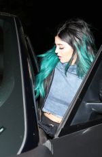 KYLIE JENNER Arrives at Mantilini Restaurant in Woodland Hills