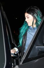 KYLIE JENNER Arrives at Mantilini Restaurant in Woodland Hills