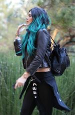 KYLIE JENNER Arrives at Mantilini Restaurant in Woodland Hills