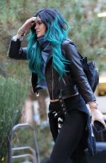 KYLIE JENNER Arrives at Mantilini Restaurant in Woodland Hills