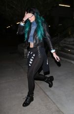KYLIE JENNER Arrives at Mantilini Restaurant in Woodland Hills