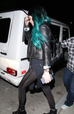 KYLIE JENNER Arrives at Mantilini Restaurant in Woodland Hills