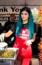 KYLIE JENNER at L.A. Mission and Anne Douglas Center