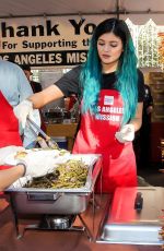 KYLIE JENNER at L.A. Mission and Anne Douglas Center