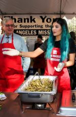KYLIE JENNER at L.A. Mission and Anne Douglas Center