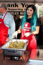 KYLIE JENNER at L.A. Mission and Anne Douglas Center