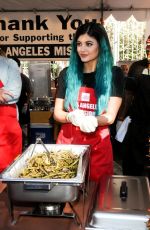 KYLIE JENNER at L.A. Mission and Anne Douglas Center