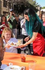 KYLIE JENNER at L.A. Mission and Anne Douglas Center