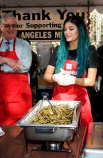 KYLIE JENNER at L.A. Mission and Anne Douglas Center