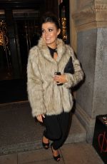 KYM MARSH Leaves the Rosso Restaurant in Manchester