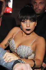 LADY GAGA in Different Outfit Night Out in Paris