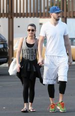 LEA MICHELE and Matthew Paetz Out and About in Los Angeles 1611