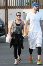 LEA MICHELE and Matthew Paetz Out and About in Los Angeles 1611