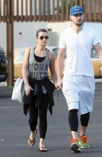 LEA MICHELE and Matthew Paetz Out and About in Los Angeles 1611