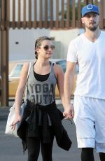 LEA MICHELE and Matthew Paetz Out and About in Los Angeles 1611