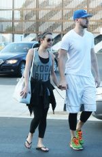 LEA MICHELE and Matthew Paetz Out and About in Los Angeles 1611