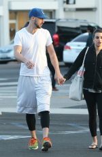LEA MICHELE and Matthew Paetz Out and About in Los Angeles 1611