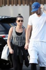 LEA MICHELE and Matthew Paetz Out and About in Los Angeles 1611