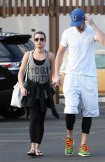 LEA MICHELE and Matthew Paetz Out and About in Los Angeles 1611