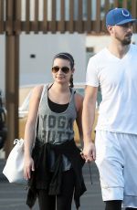 LEA MICHELE and Matthew Paetz Out and About in Los Angeles 1611