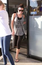 LEA MICHELE at a Nail Salon in Los Angeles 0711