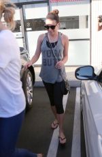 LEA MICHELE at a Nail Salon in Los Angeles 0711