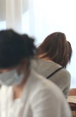 LEA MICHELE at a Nail Salon in Los Angeles 0711