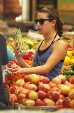 LEA MICHELE-Hiking and Shopping in Los Angeles