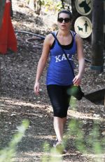 LEA MICHELE-Hiking and Shopping in Los Angeles