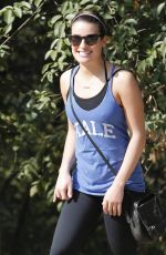 LEA MICHELE-Hiking and Shopping in Los Angeles