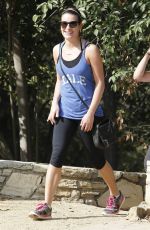 LEA MICHELE-Hiking and Shopping in Los Angeles