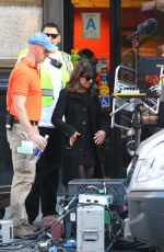 LEA MICHELE on the Set of Glee 1711