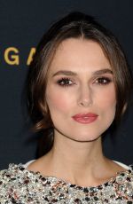 LEIRA KNIGHTLEY at The Imitation Game Premiere in Los Angeles