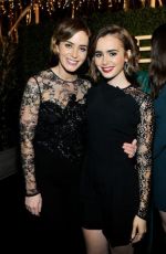 LILY COLLINS at Elie Saab Party in Los Angeles
