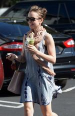 LILY COLLINS Leaves a Bar in Los Angeles 0411