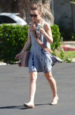LILY COLLINS Leaves a Bar in Los Angeles 0411